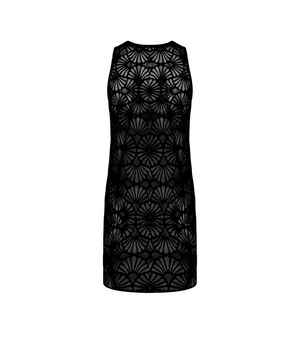 La Muse Dentelle Short Black Beach Dress