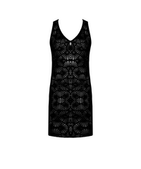 La Muse Dentelle Short Black Beach Dress