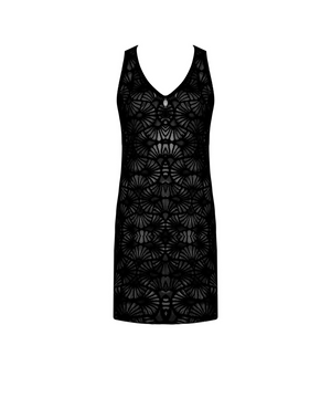 La Muse Dentelle Short Black Beach Dress