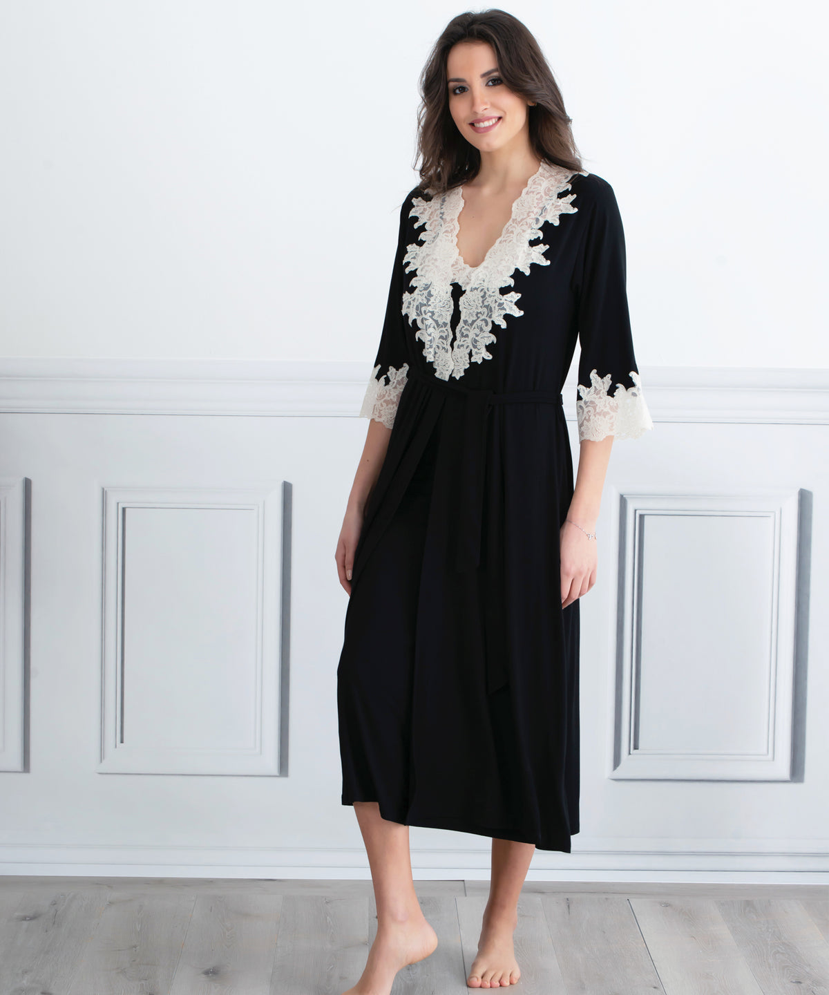 Clara Rossi Black Mid Night Dress