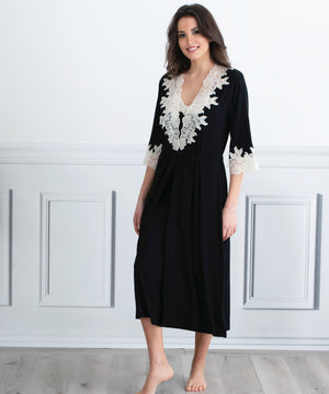 Clara Rossi Black Mid Night Dress