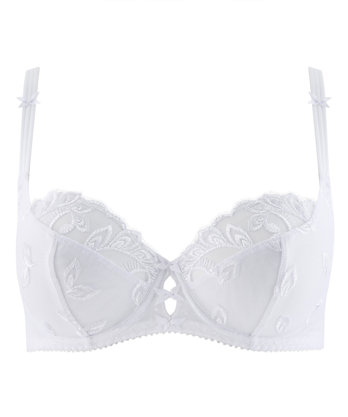 Au Bal de Flore White 3/4 Cup Bra