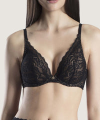 Rosessence Black Triangle Plunge Bra