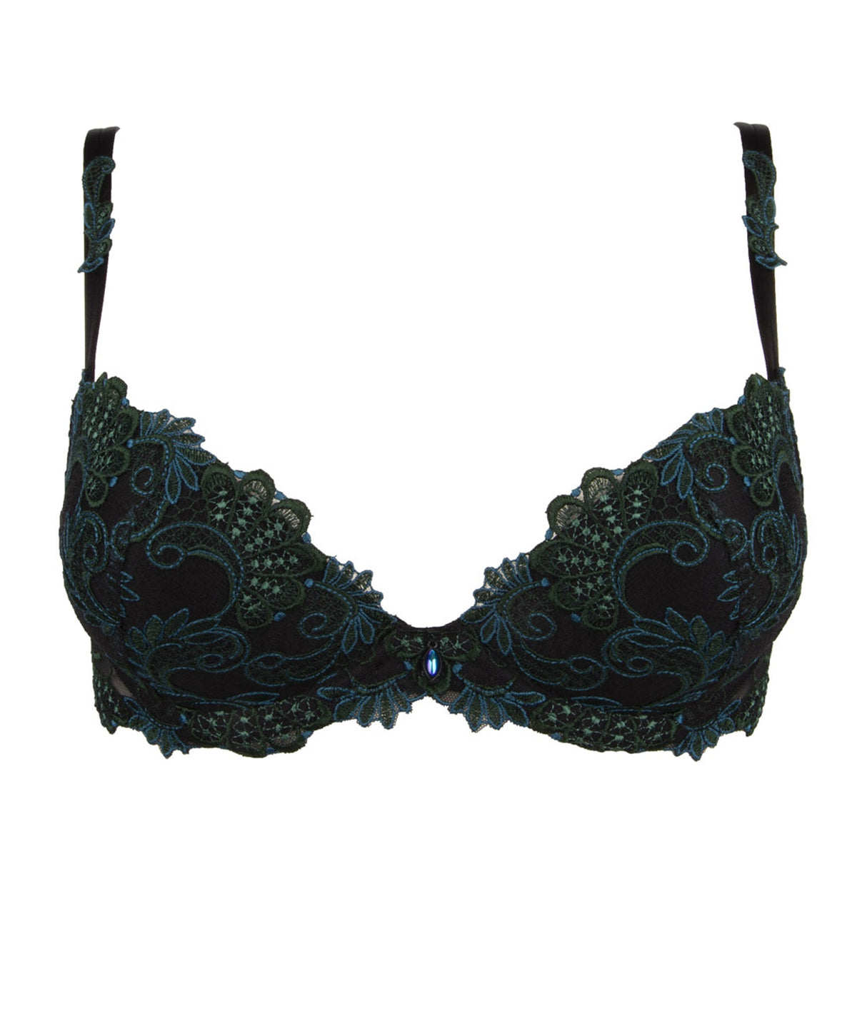 Dressing Floral Aloe Contour Plunge Bra