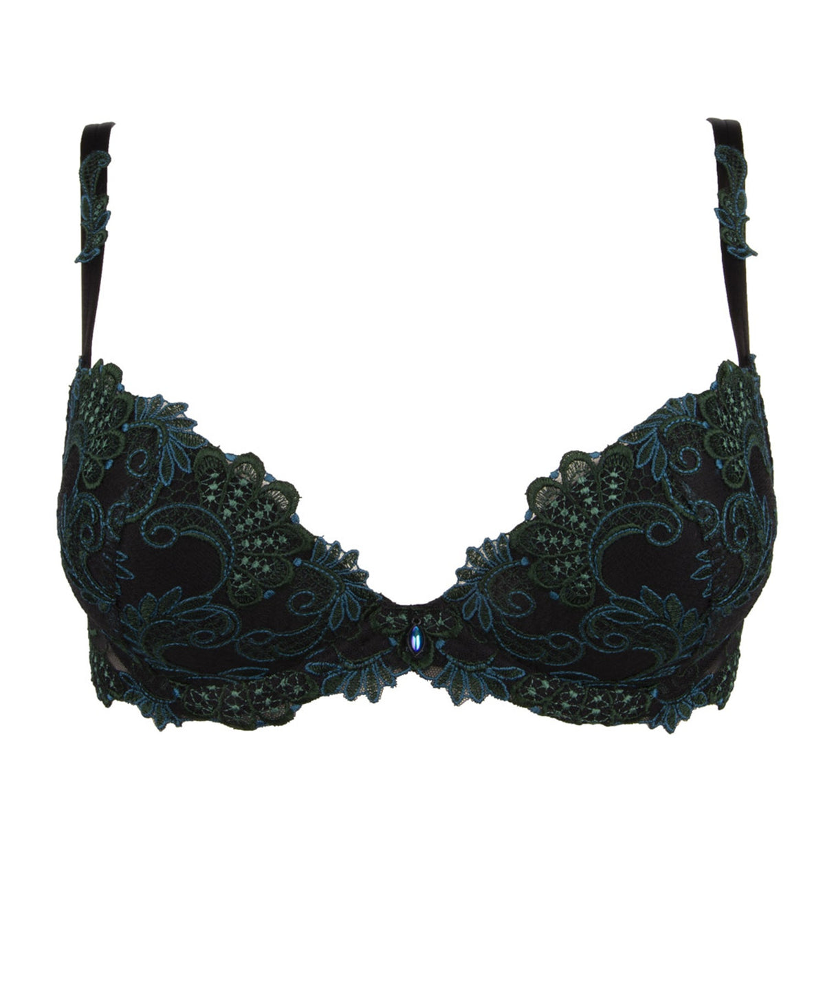 Dressing Floral Aloe Contour Plunge Bra