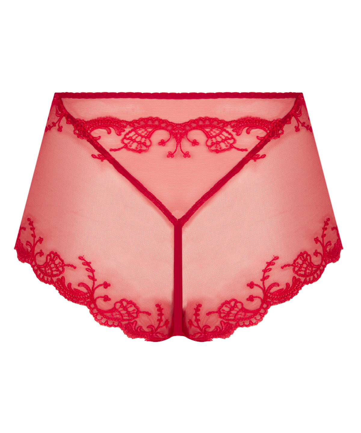Splendeur Soie Rouge High Short
